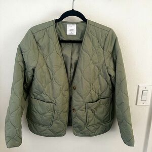 Lauren Conrad Quilted Jacket Sage Green Size Small